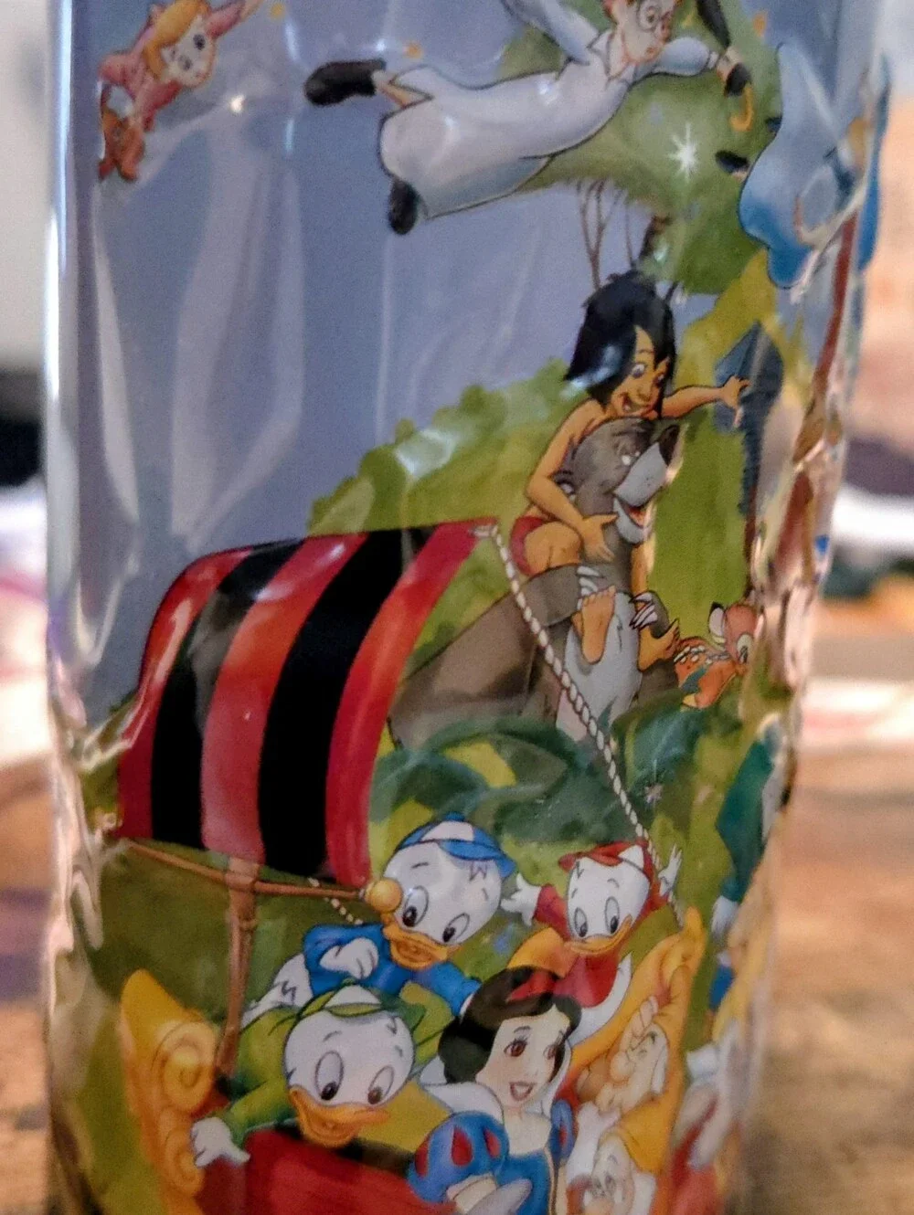Vintage Walt Disney Character Tin Canister - 3 D